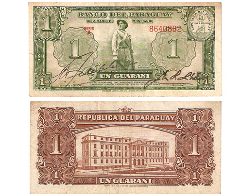 PRINCIPALES CARACTERÍSTICAS DE LOS BILLETES - AÑOS DE EMISIÓN: 1998 – 2002 – 2003 (FUENTE: BANCO CENTRAL DEL PARAGUAY)